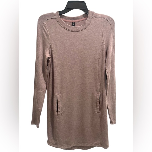 Athleta Balance Casual Dress With Pockets Tunic/Dress. Flora Mauve Heather XS - Picture 2 of 16